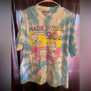 Nickelodeon made in the 90’s tye dye shirt